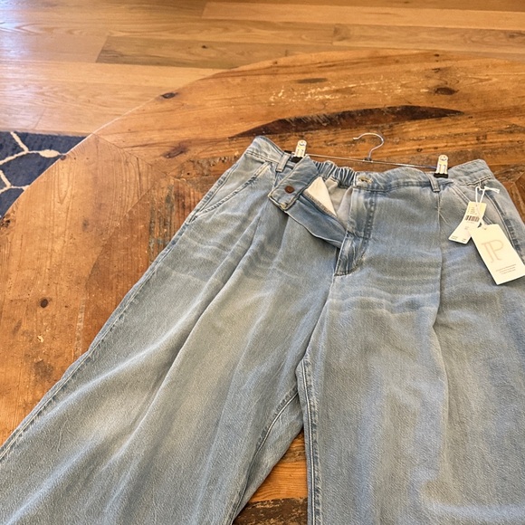 Pilcro Light Blue Flare & Wide Leg Jeans - Picture 5 of 6